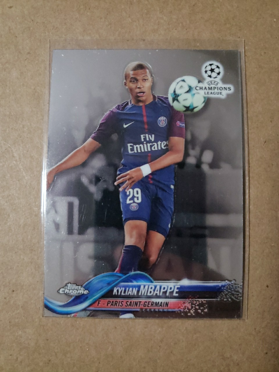 2017-18 Topps Chrome UCL - Kylian Mbappe #41 (RC)