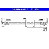 ATE 24.5170-0315.3 Bremsschlauch