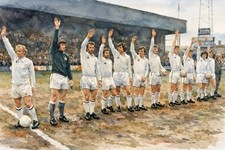    PRINT 8" x 6" glossy water colour print Leeds United 1970:s
