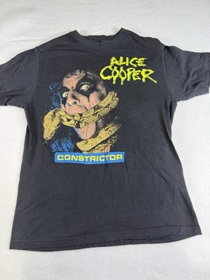 Vintage 1986 Alice Cooper Constrictor Tour Shirt Single Stitch Hanes Size M