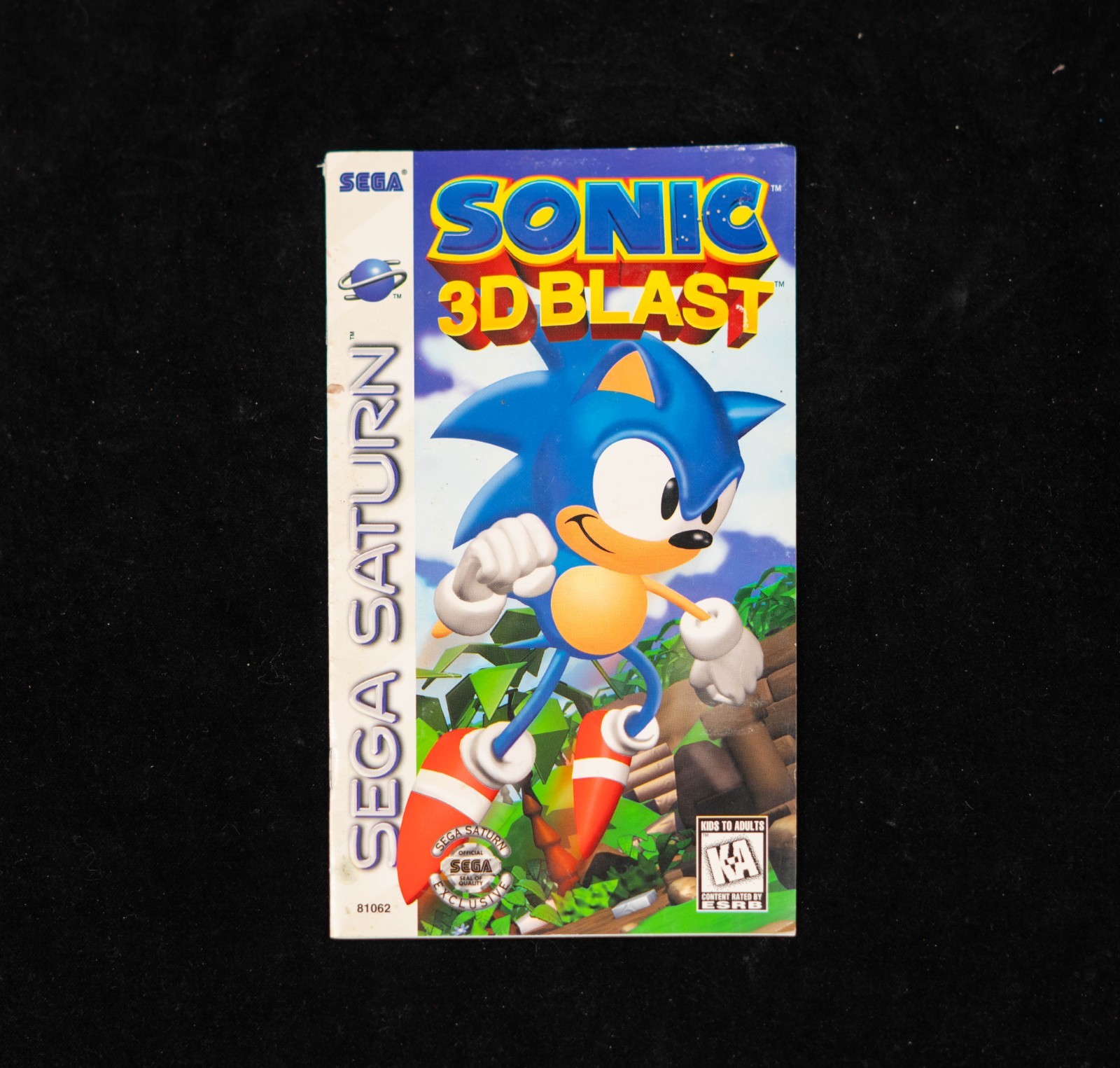Sonic 3D Blast Sega Saturn 1996 Instruction Manual Only - No Game Disc or Case