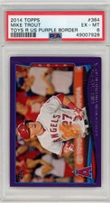2014 Topps Mike Trout 364 Toys R Us Purple Rare low Population