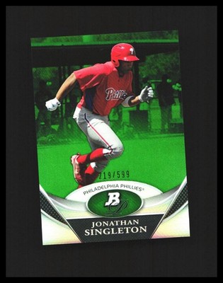 2011 Jon Singleton - Bowman Platinum Green /599 #BPP78 New York Mets 