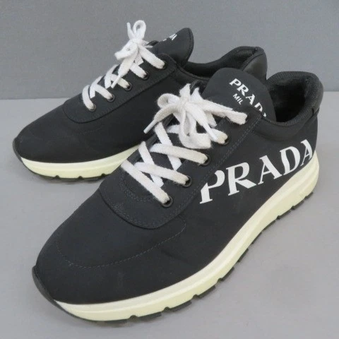 Baskets basses noires logo RKO309 PRADA 8 1 2 2EG 363 A