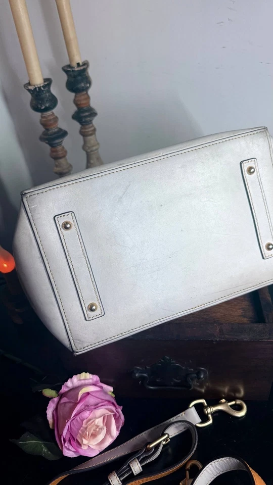 Bolso Cartera de Cuero Dooney & Bourke Naomi Gris Taupe - De Colección EE. UU. Foto 4 de 4