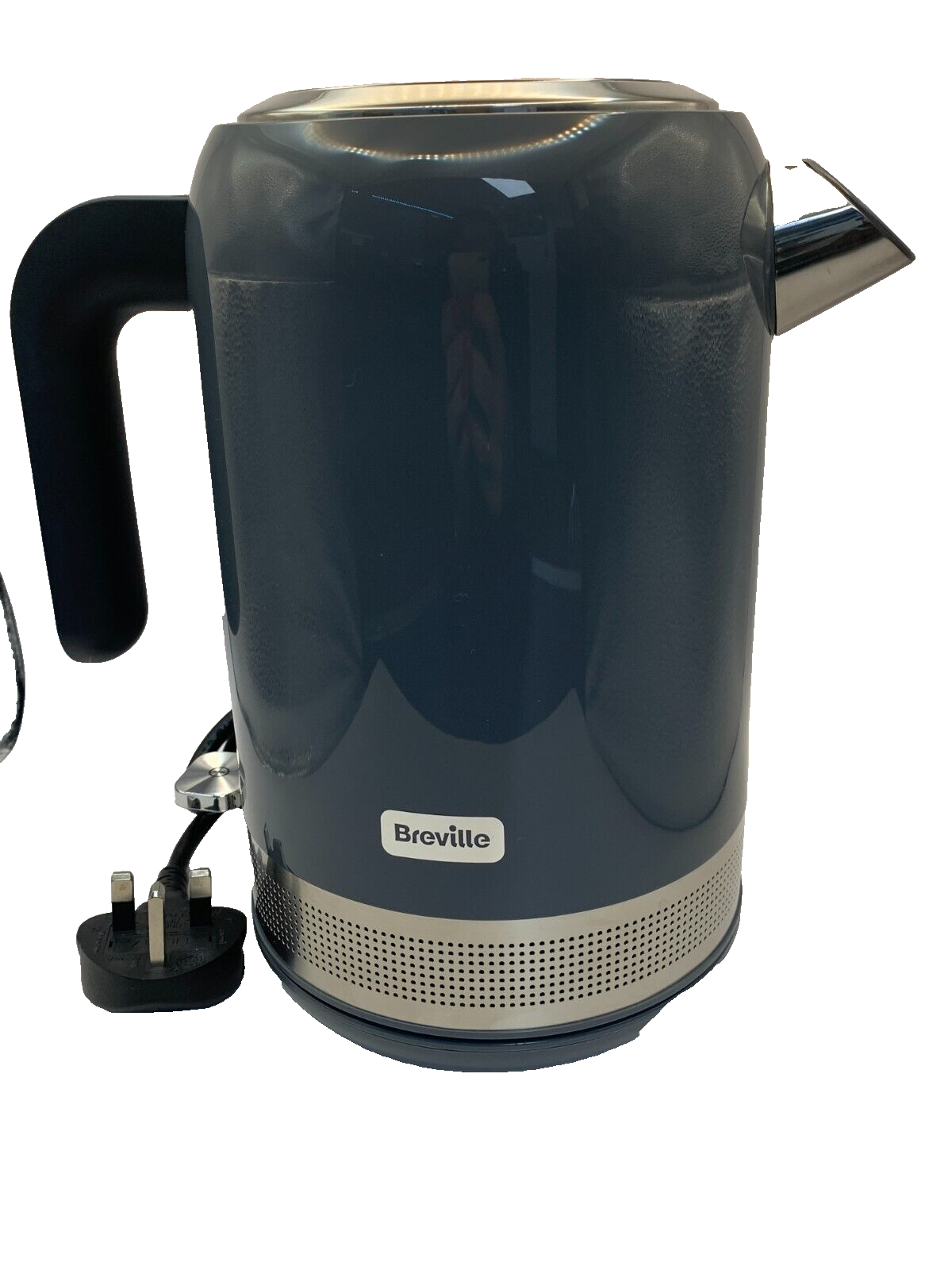 Breville High Gloss Electric Kettle 1.7 Litre 3kW Fast Boil Grey