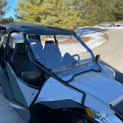 felixcat.air 2-IN-1 Flip Front Windshield Scratch Resistant For Arctic Cat