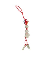 Lucky Real Jade Phone Bag Charm Chinese New Year of The Monkey