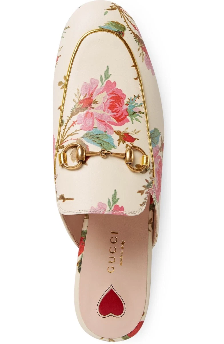 Rare Gucci Princetown Rose Floral Loafer Mule Size 37! MSRP $890 | eBay