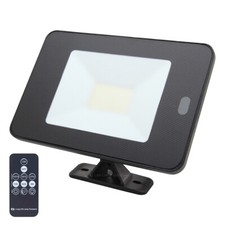 PIR 50W LED Flood Light with Dusk Till Dawn Over Ride IP65 Remote Control FL01