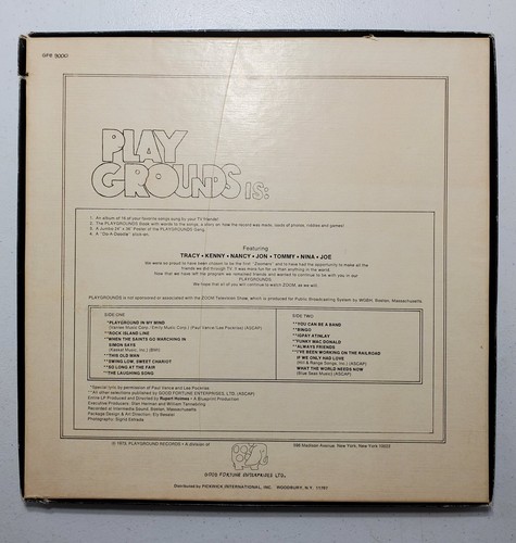Playgrounds Vinyl LP Original Cast of Zoom as Seen on Tv - Picture 2 of 18