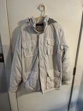 Quicksilver Womens Ski Jacket White Black Stripes Size Large Excellent