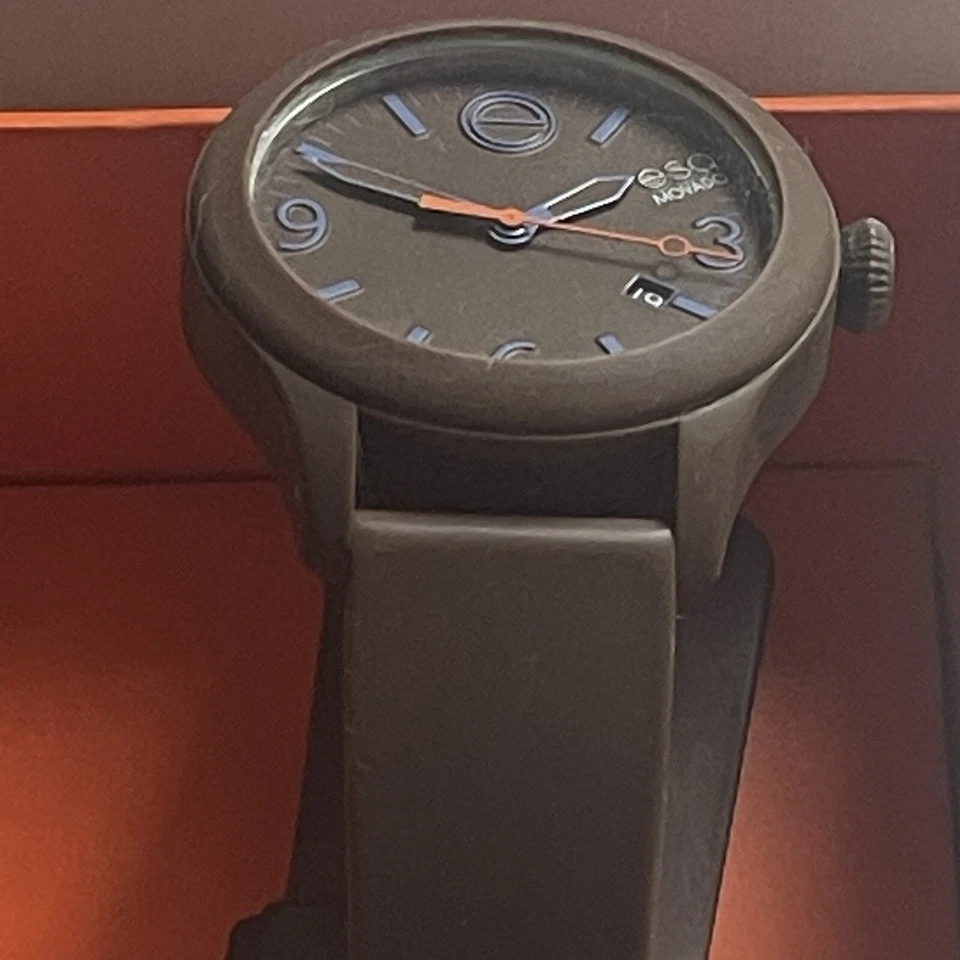Reloj deportivo de lujo ESQ By Movado para mujer de acero de silicona Swiss Movt/marrón Foto 3 de 4