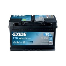 Car Battery EL700 Exide EFB 12V 70Ah 760CCA Type AFB096 51832153 5TA915105B