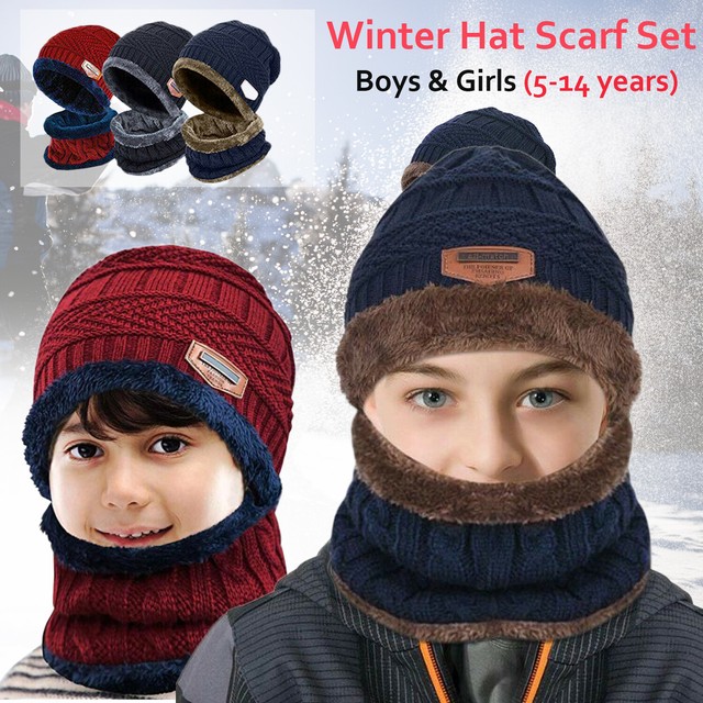 girls winter hat and scarf
