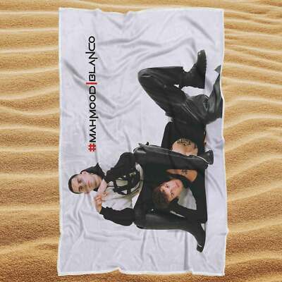 Asciugamano Telo Mare Mahmood e Blanco cantante musica idolo idea