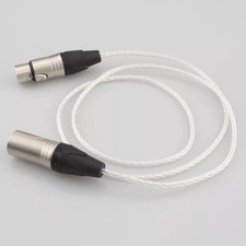 4Pin XLR Male to Female 5N OCC Copper Audio Cord HiFi Headphone Extension Cable