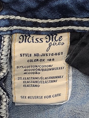 Miss Me Jeans Girls 14 Skinny Fit Angel Wings Embellished Western Cowgirl 26x29 - Picture 9 of 13