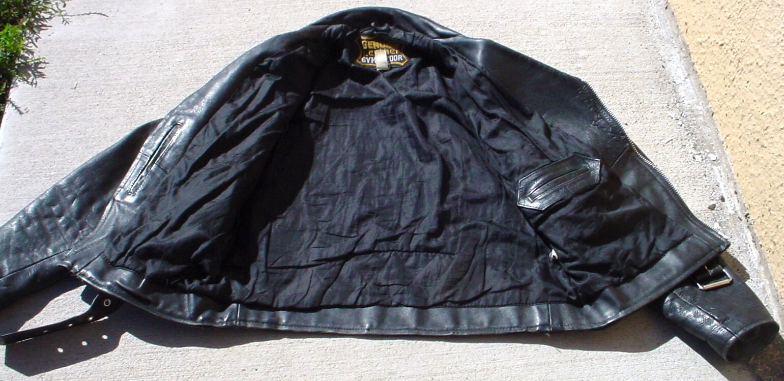 Manzoor Genuine Leather Classic Vintage Black Motorcycle Biker Jacket