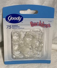 Vntg Goody Hair Clear Elastics 1 Pack 75 pcs.- Sealed. 571291