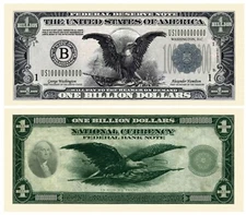 Pack of 25 Bills - Classic Style Billion Dollar Novelty Bills