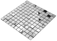 Silber Glass Mosaik, Mosaik Fliesen, Kristall Fliesen Hochglanz
