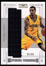 2012-13 Panini National Treasures Material Treasures #99 George Hill Jersey /99