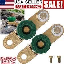 2PCS Car Battery Terminals Quick Disconnect Boat Top Post Off Master Kill Switch