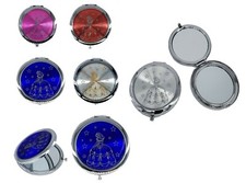12 PC - Sweet 15 Quinceanera favors Hand Compact Mirror Wedding Mis Quince Fuzia