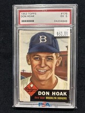 1953 Topps Don Hoak #176  PSA 5