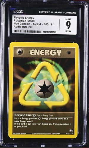 Recycle Energy (1st Edition) graded CGC 9 for sale on eBay