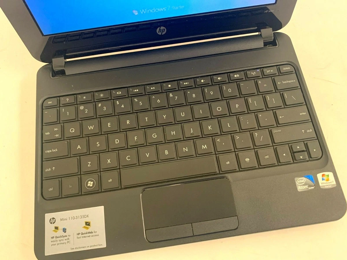 Hewlett Packard HP Window 7 Mini Notebook Laptop Red eBay