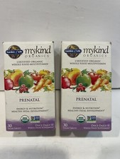 Garden of Life Mykind Organics Prenatal Once Daily 30 Tabs X2 60 Tabs Ex 03/25
