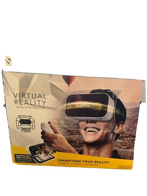 Sharper Image Virtual Reality Viewer With Controller 360 degree Views-Open Box
