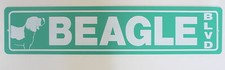 Beagle Dog 5" x 24" Street Sign Hanging Wall Decor Pet Lover Garage Man Cave