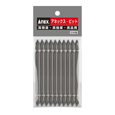 ANEX Screwdriver Power Bit +1x110mm AP-14 10pcs JIS Japan