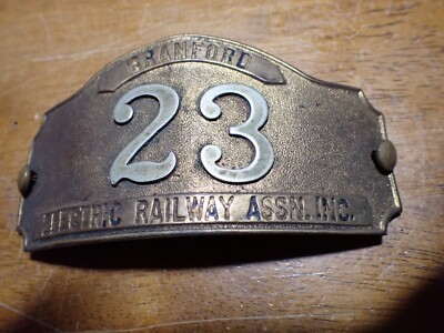 BRANFORD ELECTRIC RAILWAY ASSN INKL. VERALTETES ABZEICHEN FRÜHE BX 11#1