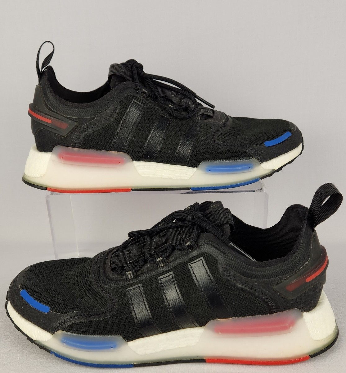 Adidas NMD v3 Mens Size 9 GX3378 Black Red Blue Athletic Running Shoes Sneakers Sports Locker | NMD V3 - BLACK/BLUE/RED main image 4