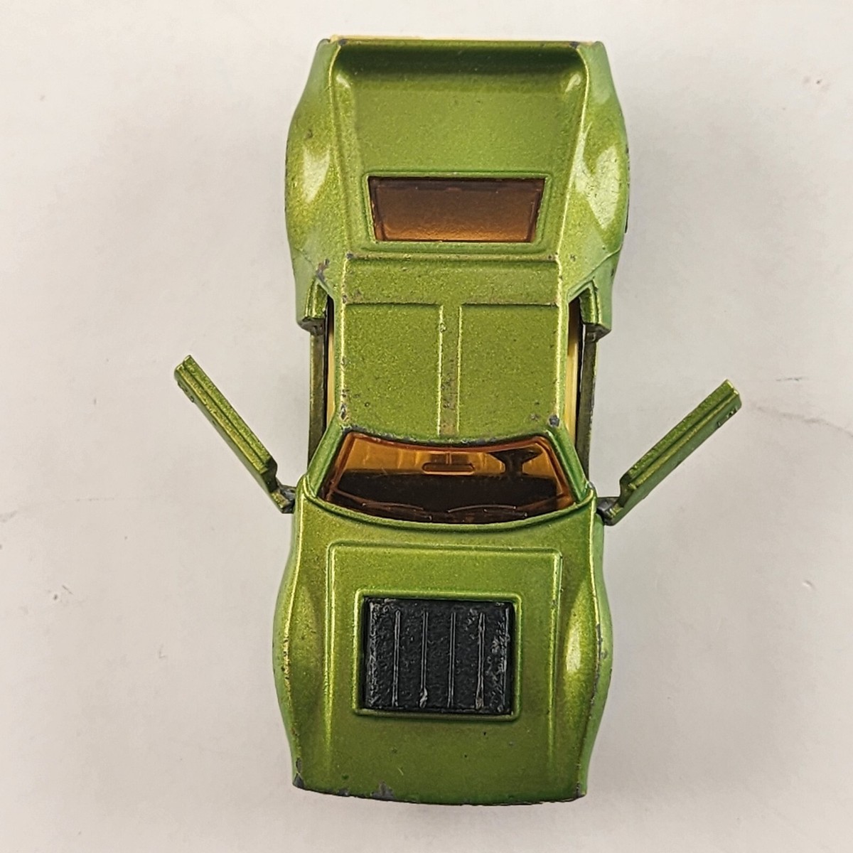 Matchbox Car Superfast No 9 AMX Javelin Green 1972 Orange Interior