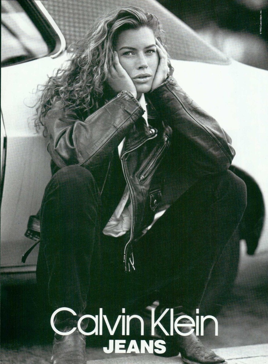 CARRE OTIS CK Jeans Magazine Print Ad Advert Calvin Klein Fashion