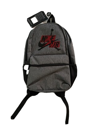 New NIKE AIR JORDAN JUMPMAN CARBON HEATHER LARGE BOYS / MENS BACKPACK Free Ship