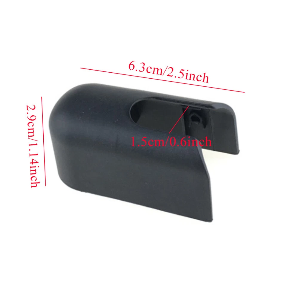 Rear Automotive Windshield Wiper Arm Cap Black Cover For Hyundai Tucson 09-15 - Image 3 of 4