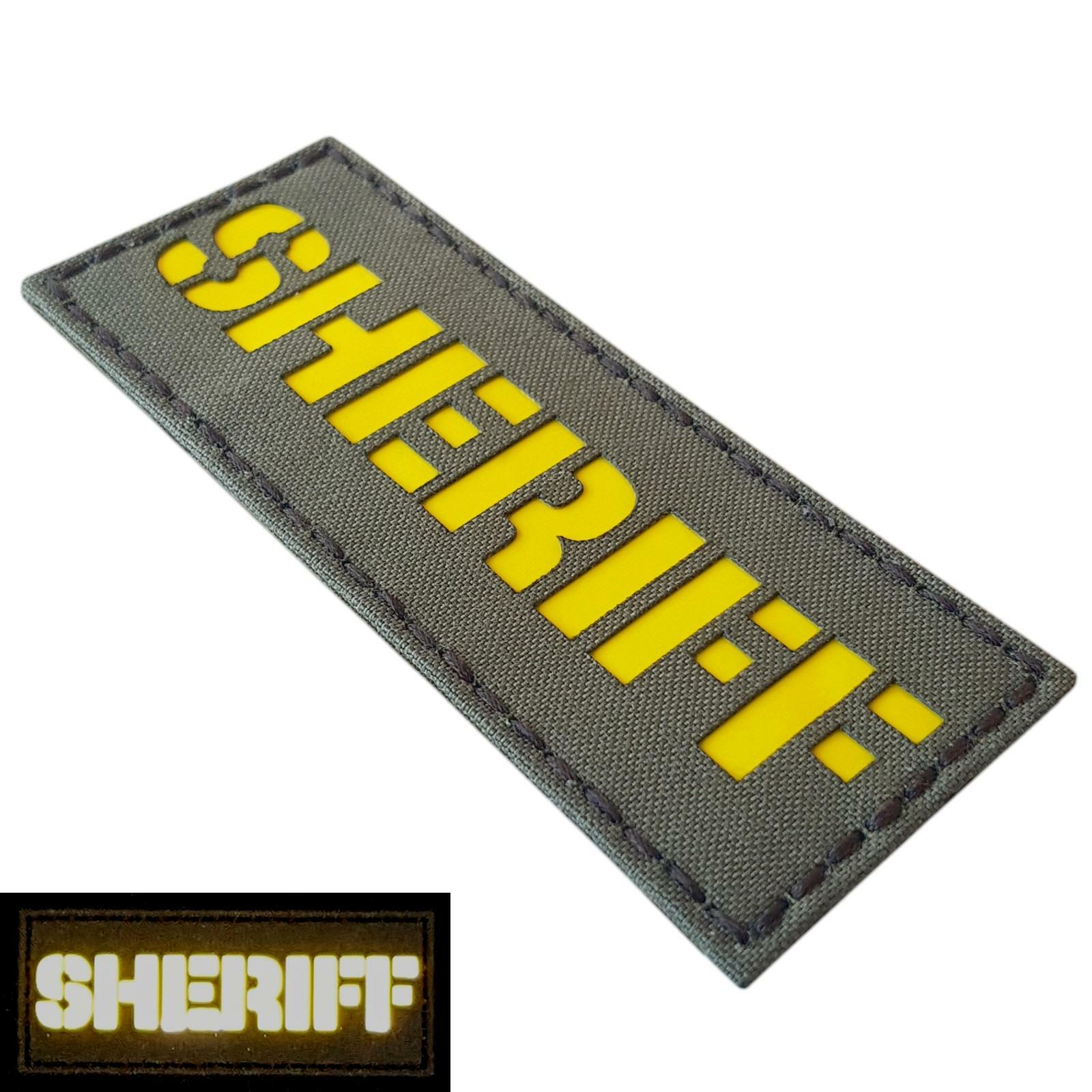 2x5 reflective at night Sheriff ranger green morale Police SWAT hook