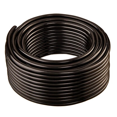 HYDROMAXX® 3/8" ID x 1/2" OD x 100 ft - Black Flexible PVC Vinyl Tubing - BPA Free