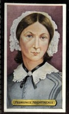 Tobacco Card, Wix, Kensitas, BUILDERS OF EMPIRE, 1937, Florence Nightingale, #4