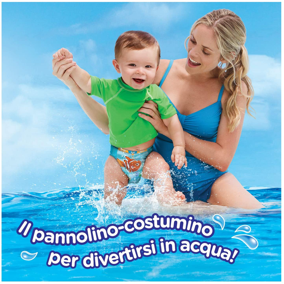 HUGGIES Little Swimmers TG S (2-3) DA 20 PANNOLINI COSTUME BAGNO