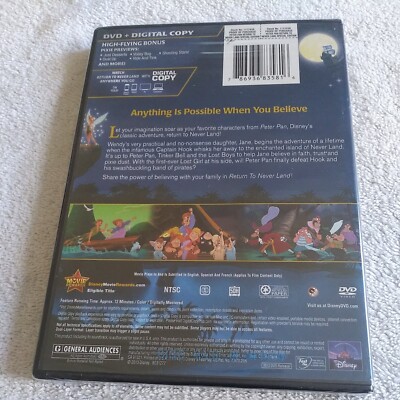 Peter Pan Return to Never Land (DVD, 2013, Special Edition Brand