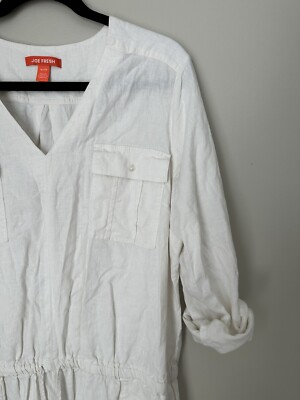Joe Fresh XLarge Linen Cotton Tunic Shift Dress Drawstring Waist Unlined | eBay Joe Fresh XLarge Linen Cotton Tunic Shift Dress Drawstring Waist Unlined | eBay