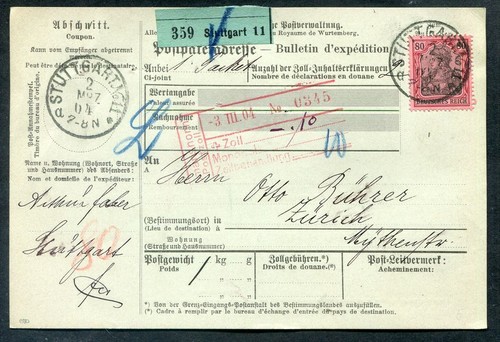 DR-GERMANY 77 Come EF Pulita Su PACKAGE CARD In CH (AA6123)