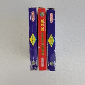 NES Lot of 3 Codemaster Camerica Games 4 Quattro Mig 29 Gold Silver Cart Tested